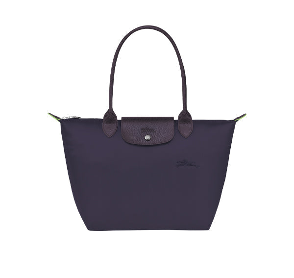 Longchamp Women's Le Pliage Green M Tote Bag Bilberry