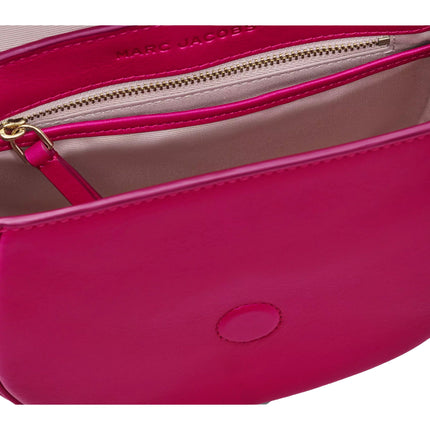 Marc Jacobs Women's The Covered J Marc Saddle Bag Lipstick Pink