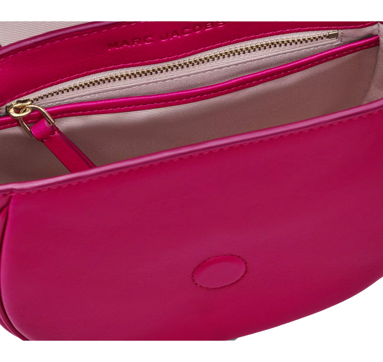 Marc Jacobs Women's The Covered J Marc Saddle Bag Lipstick Pink