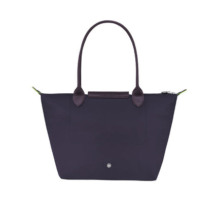 Longchamp Women's Le Pliage Green M Tote Bag Bilberry