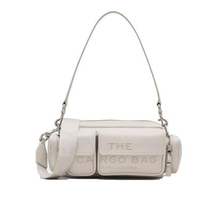 Marc Jacobs Women's The Leather Cargo Bag Cotton Silver