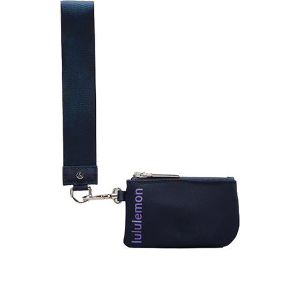 lululemon Unisex Dual Pouch Wristlet True Navy Dark Lavender