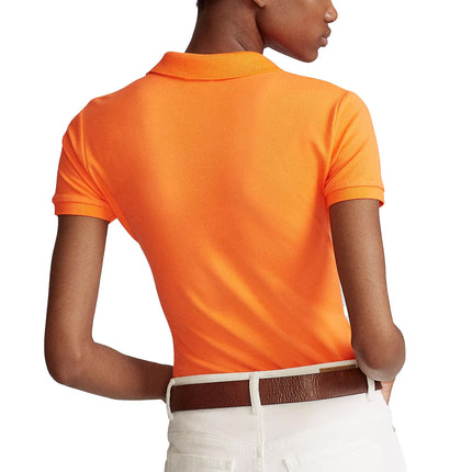 Polo Ralph Lauren Women's Slim Fit Stretch Polo Shirt Resort Orange