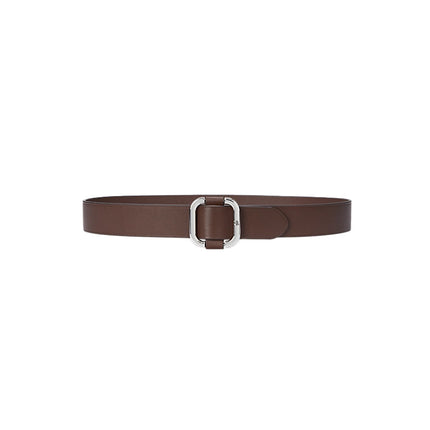 Polo Ralph Lauren Women's Slide Buckle Leather Belt Dark Mahogany