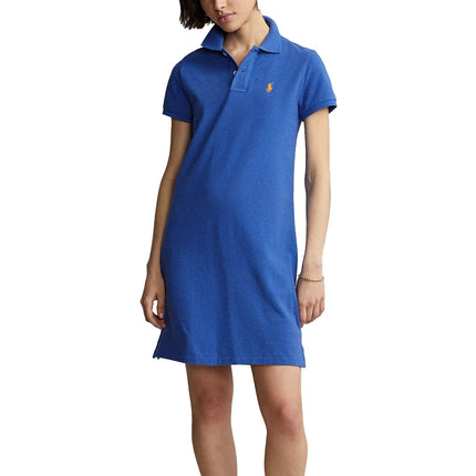 Polo Ralph Lauren Women's Cotton Mesh Polo Dress New Iris Blue