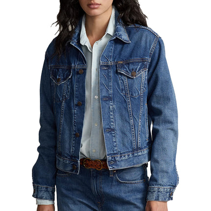 Polo Ralph Lauren Women's Denim Trucker Jacket Meuse Wash