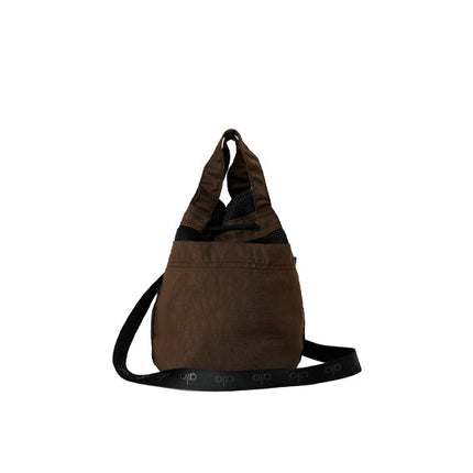 Alo Yoga Women's Crossy Body Bucket Bag Espresso Black