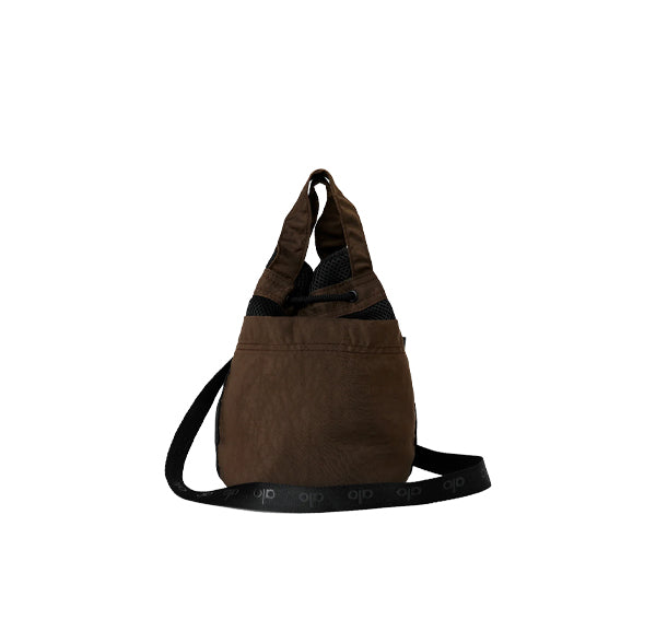 Alo Yoga Women's Crossy Body Bucket Bag Espresso Black