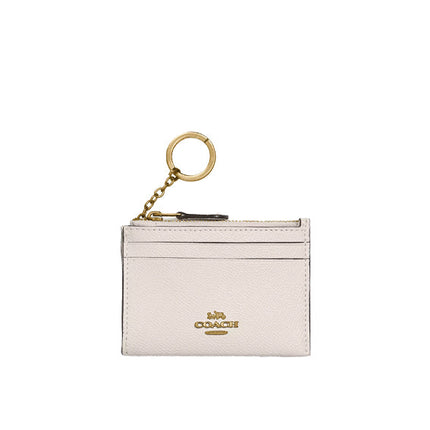 Coach Women's Mini Skinny Id Case Gold/Chalk