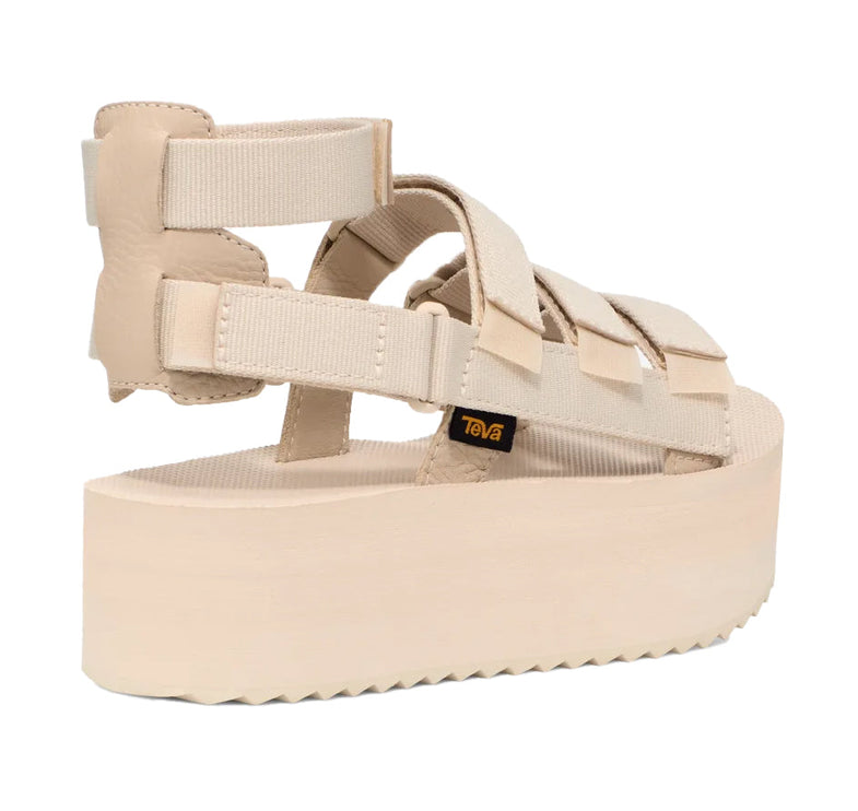 Teva Women's Off-White Flatform Mevia Sandals Birch