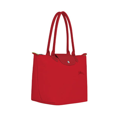 Longchamp Women's Le Pliage Green M Tote Bag Tomato