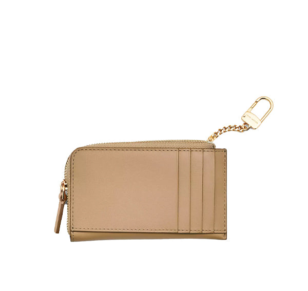 Marc Jacobs Women's The Leather J Marc Top Zip Multi Wallet Camel