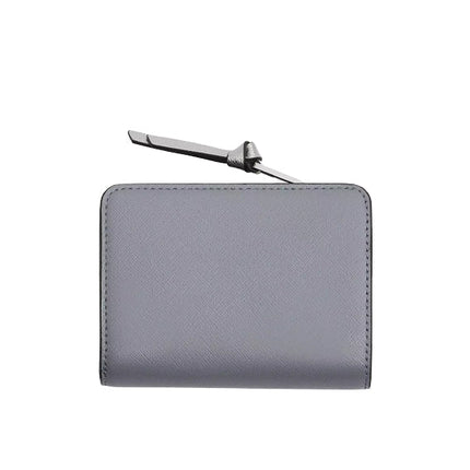 Marc Jacobs Women's The Utility Snapshot Mini Compact Wallet Wolf Grey Multi