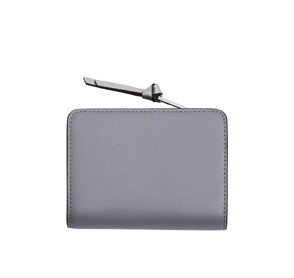 Marc Jacobs Women's The Utility Snapshot Mini Compact Wallet Wolf Grey Multi