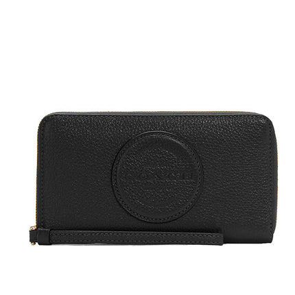 Coach Women's Dempsey Large Phone Wallet Gold/Black