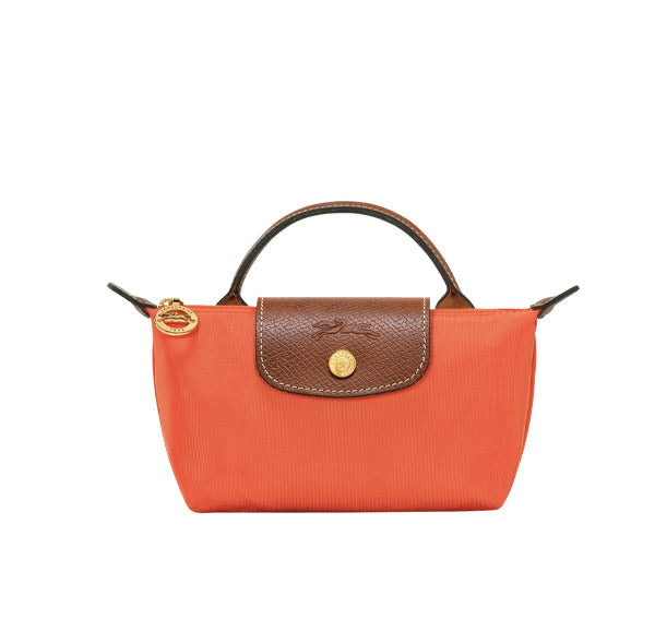 Longchamp Women's Le Pliage Original Pouch With Handle Orange