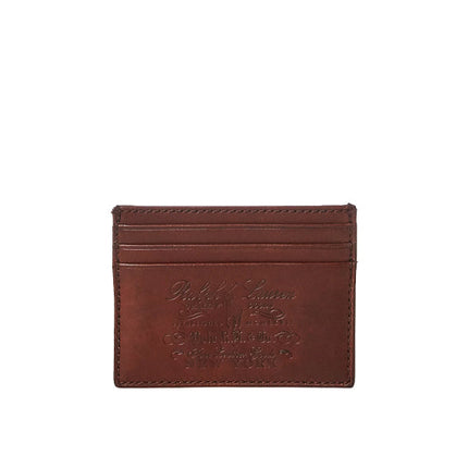 Polo Ralph Lauren Unisex Heritage Full Grain Card Case Brown