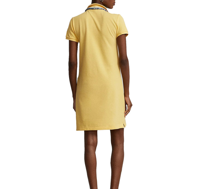 Polo Ralph Lauren Women's Cotton Mesh Polo Dress Corn Yellow