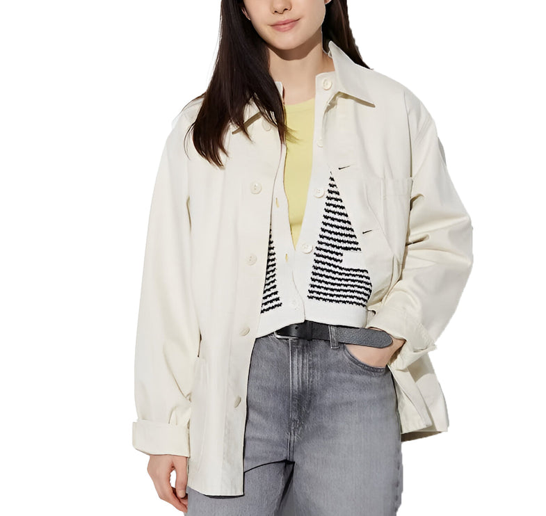 Uniqlo Unisex Utility Jacket 01 Off White