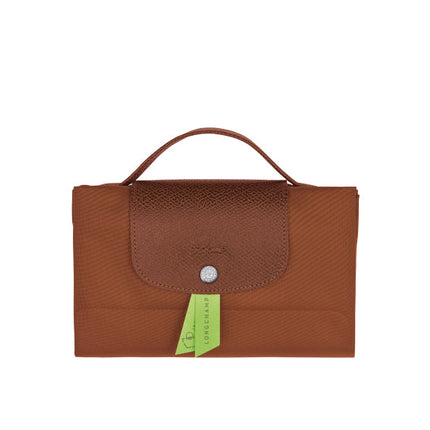 Longchamp Women's Le Pliage Green S Briefcase Cognac