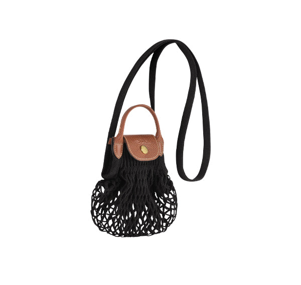 Longchamp Women's Le Plıage Filet Xs Mesh Bag Black