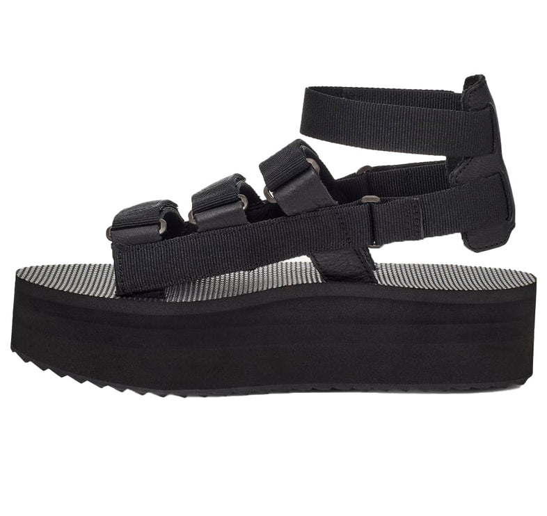 Teva Women's Black Flatform Mevia Sandals Black