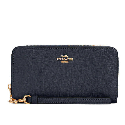 Coach Women's Long Zip Around Wallet Gold/Midnight