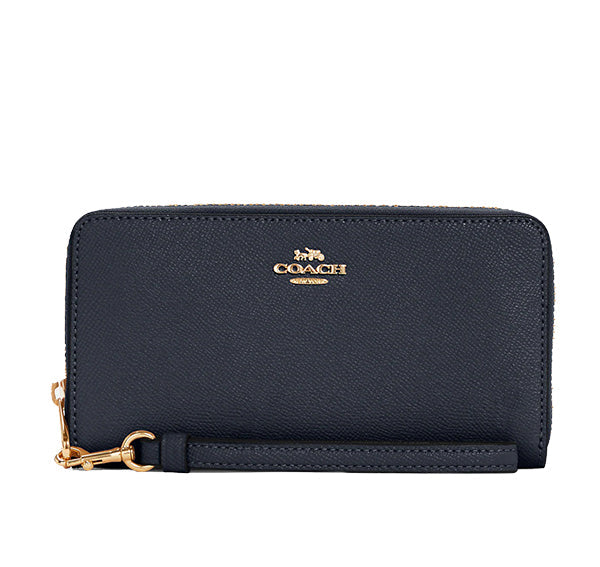 Coach Women's Long Zip Around Wallet Gold/Midnight