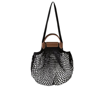 Longchamp Women's Le Plıage Filet L Mesh Bag Black