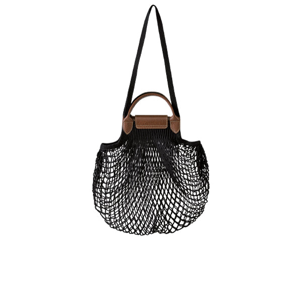 Longchamp Women's Le Plıage Filet L Mesh Bag Black