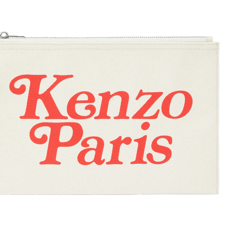 Kenzo Women's Kenzo Utility Large Canvas Pouch Ecru