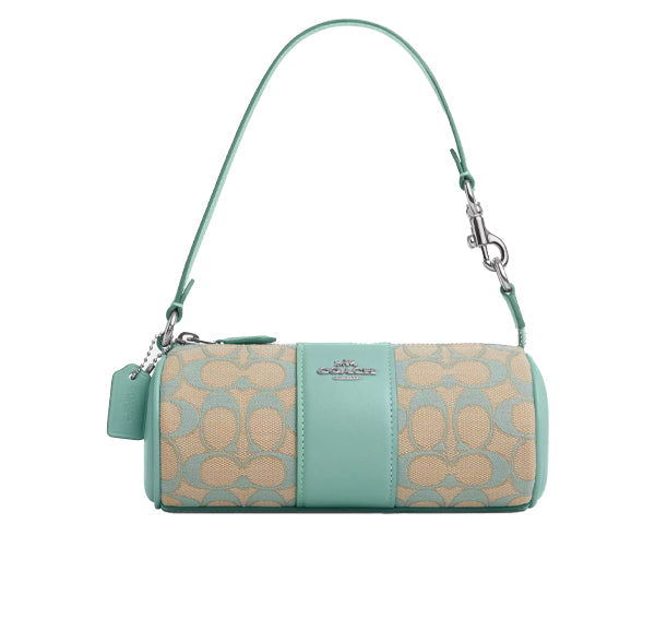 Coach Women's Nolita Barrel Bag In Signature Jacquard  Sv/Faded Blue