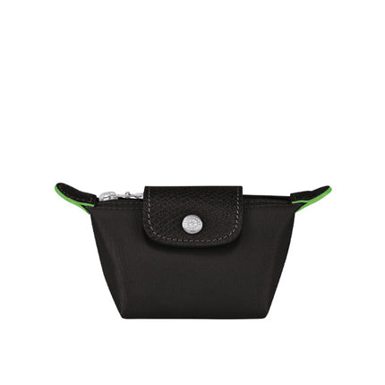 Longchamp Women's Le Pliage Green Coin Purse Black