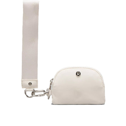 lululemon Unisex Dual Pouch Wristlet White Opal Flush Pink