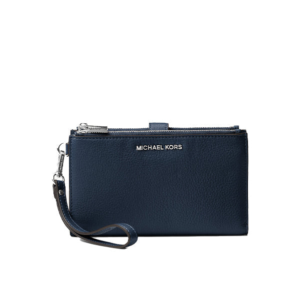 Michael Kors Women's Adele Leather Smartphone Wallet Navy