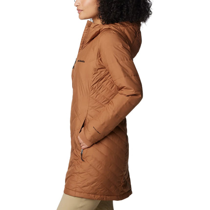 Columbia Women's Heavenly Long Hooded Jacket Camel Brown