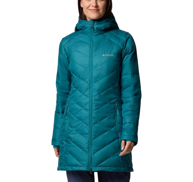 Columbia Women's Heavenly Long Hooded Jacket River Blue