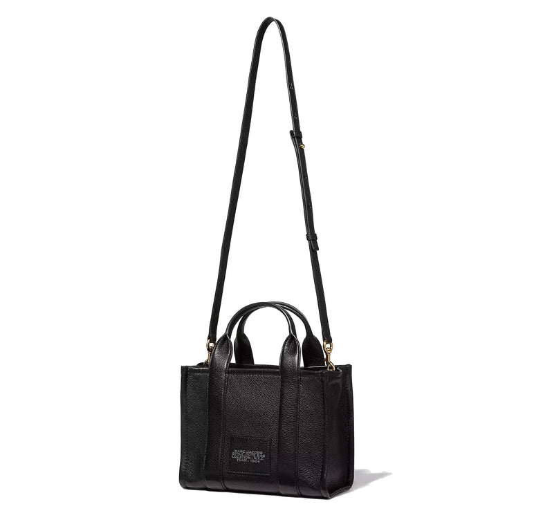 Marc Jacobs Women's The Leather Small Tote Bag Black - Ready to Ship