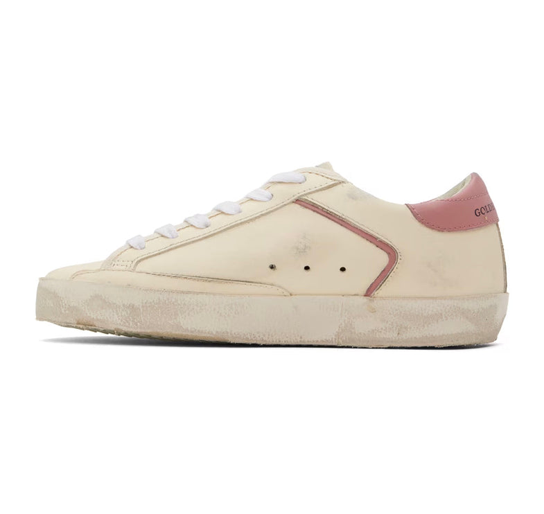 Golden Goose Women's Super Star Sneakers Cream/Rose