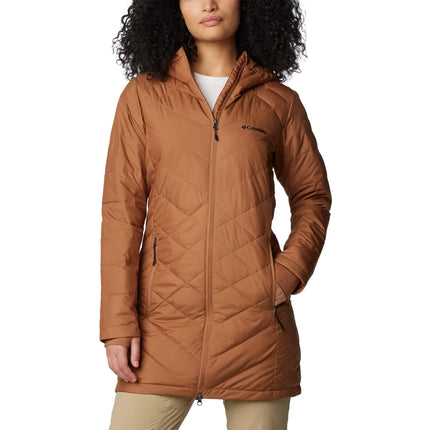 Columbia Women's Heavenly Long Hooded Jacket Camel Brown