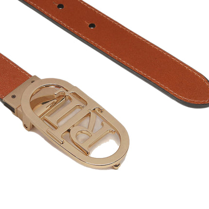 Polo Ralph Lauren Women's Reversible Leather Belt Black/Tan - Ready to Ship