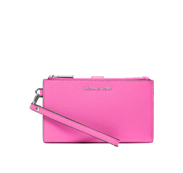 Michael Kors Women's Adele Leather Smartphone Wallet Cerise