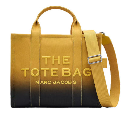 Marc Jacobs Women's The Ombré Coated Canvas Medium Tote Bag Black Citrine