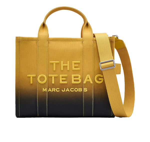 Marc Jacobs Women's The Ombré Coated Canvas Medium Tote Bag Black Citrine