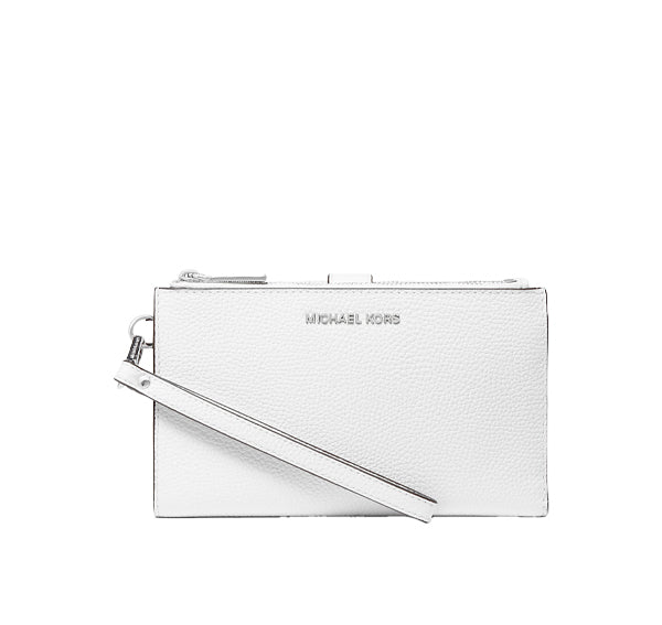 Michael Kors Women's Adele Leather Smartphone Wallet Optic White