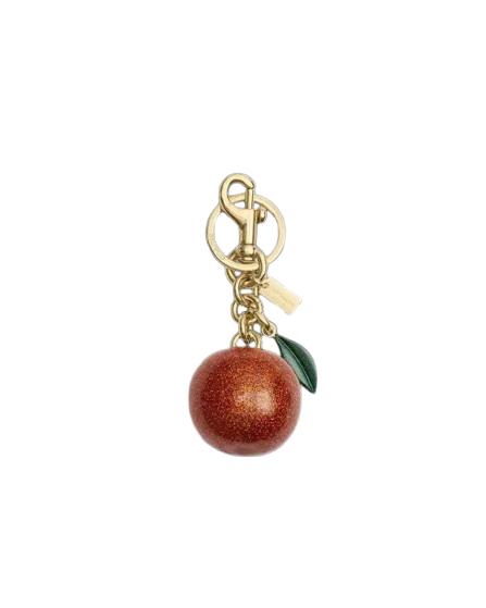 Coach Women's Orange Bag Charm Im/Spice Orange