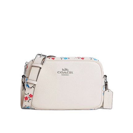 Coach Women's Jamie Camera Bag With Floral Print Silver/Chalk Multi