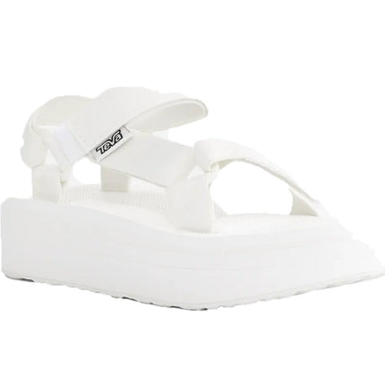 Teva Women's White Flatform Universal Sandals Bright White