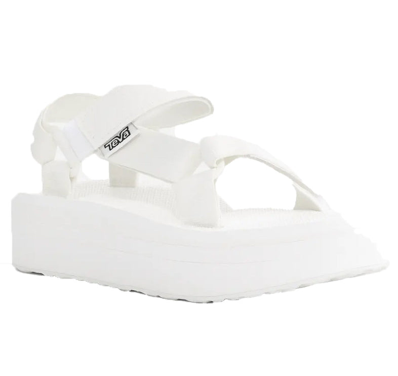 Teva Women's White Flatform Universal Sandals Bright White