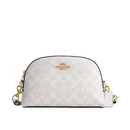 Coach Women's Madi Crossbody In Signature Canvas Gold/Chalk/Glacierwhite